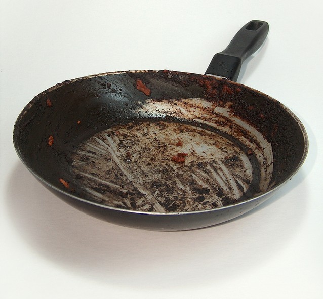 burnt food